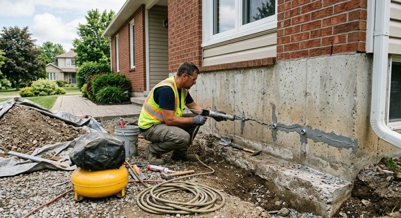 Basement Foundation Repair in Davie County, NC