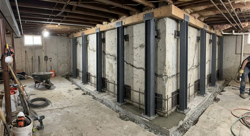 Basement Stabilization in Statesville, NC
