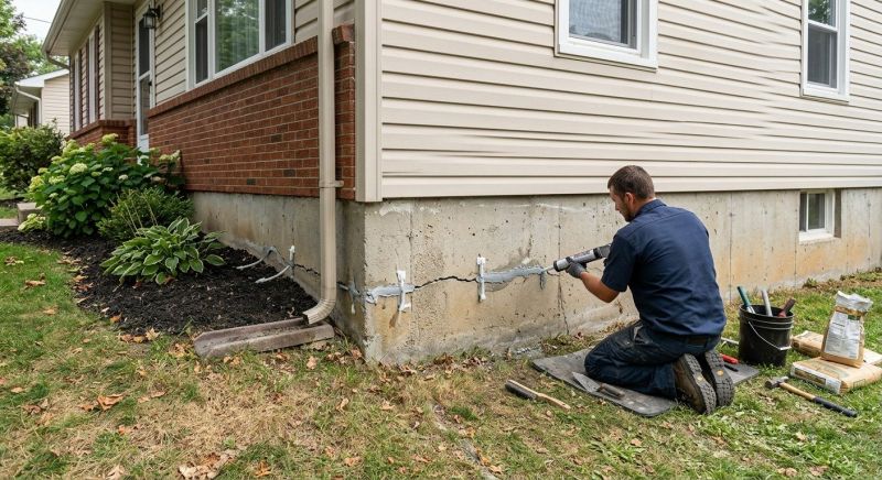 Cracked Foundation Repair in Denver, NC
