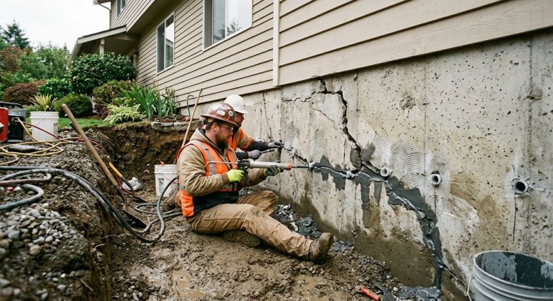 Cracked Foundation Repair in Iredell County, NC