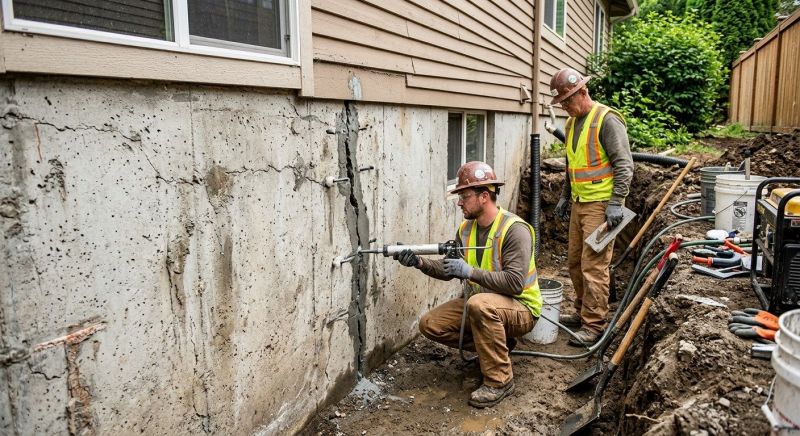 Cracked Foundation Repair in Mocksville, NC