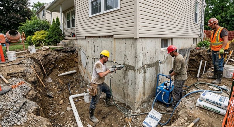 Cracked Foundation Repair in Newton, NC