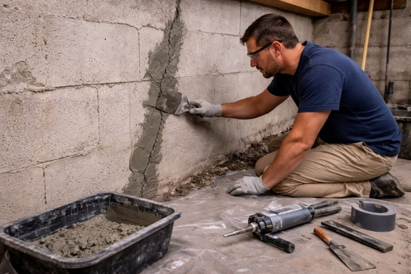 Foundation Crack Repair in Sherrills Ford, NC