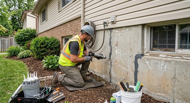 Foundation Crack Sealing in Statesville, NC