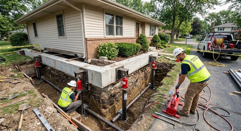 Foundation Jacking in Iredell County, NC