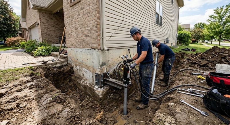 Foundation Settlement Repair in Statesville, NC