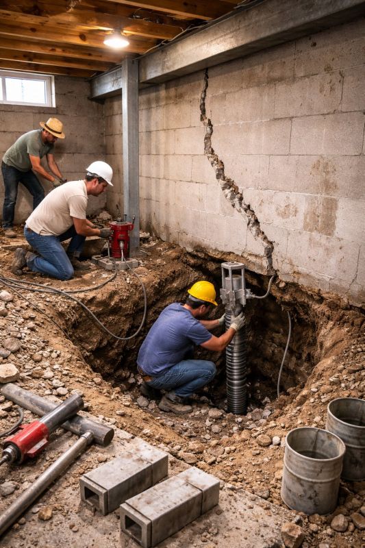 Foundation Structural Repair in Harmony, NC