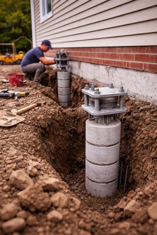 Helical Piers Installation in Statesville, NC