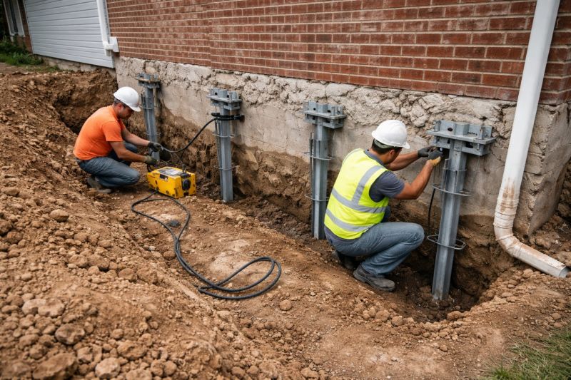 Helical Piers Installation in Statesville, NC