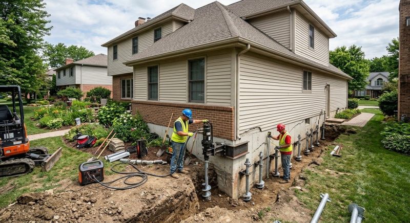 Helical Pile Installation in Statesville, NC