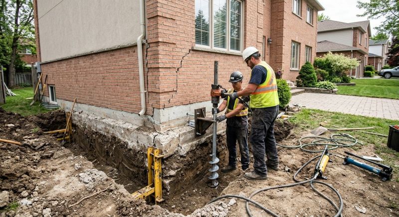 Sinking Foundation Repair in Conover, NC