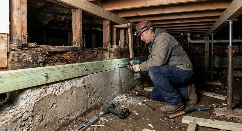 Sinking Foundation Repair in Denver, NC