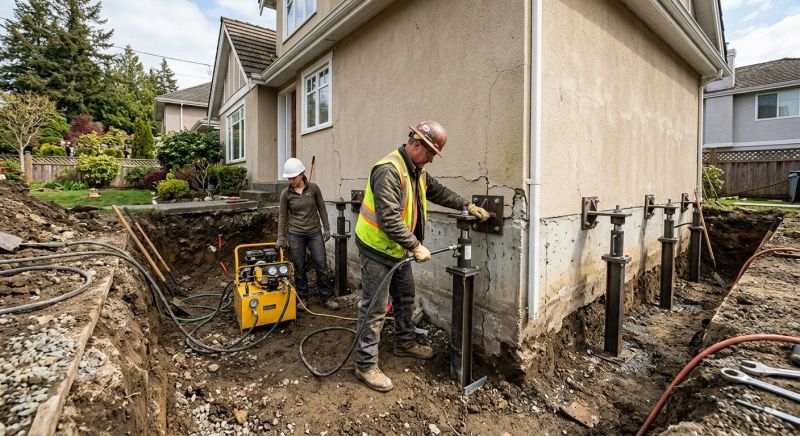 Sinking Foundation Repair in Harmony, NC