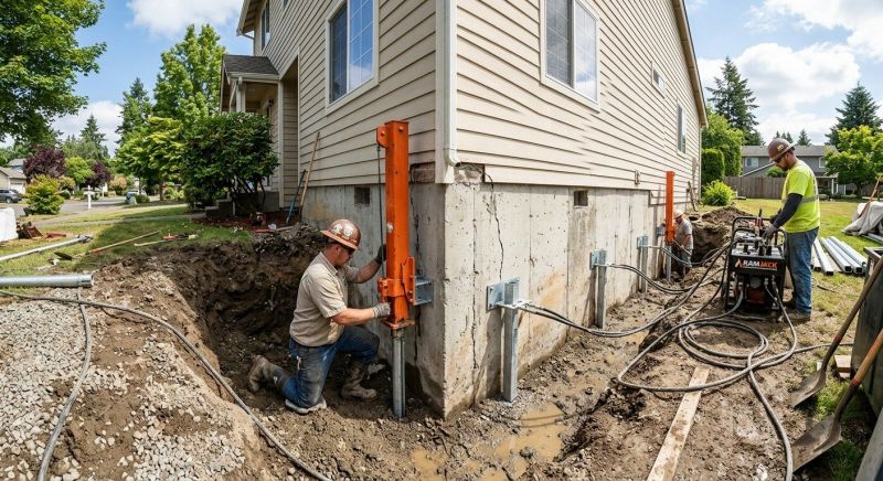 Sinking Foundation Repair in Harmony, NC