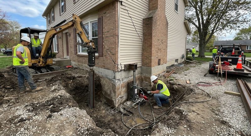 Sinking Foundation Repair in Troutman, NC