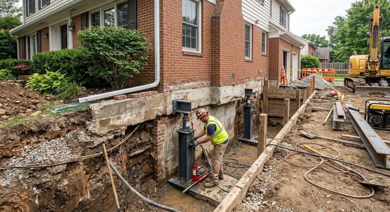 Structural Underpinning in Statesville, NC